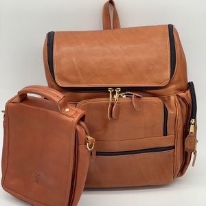 Frye Tech BackPack & Handbag Combo (Cognac)